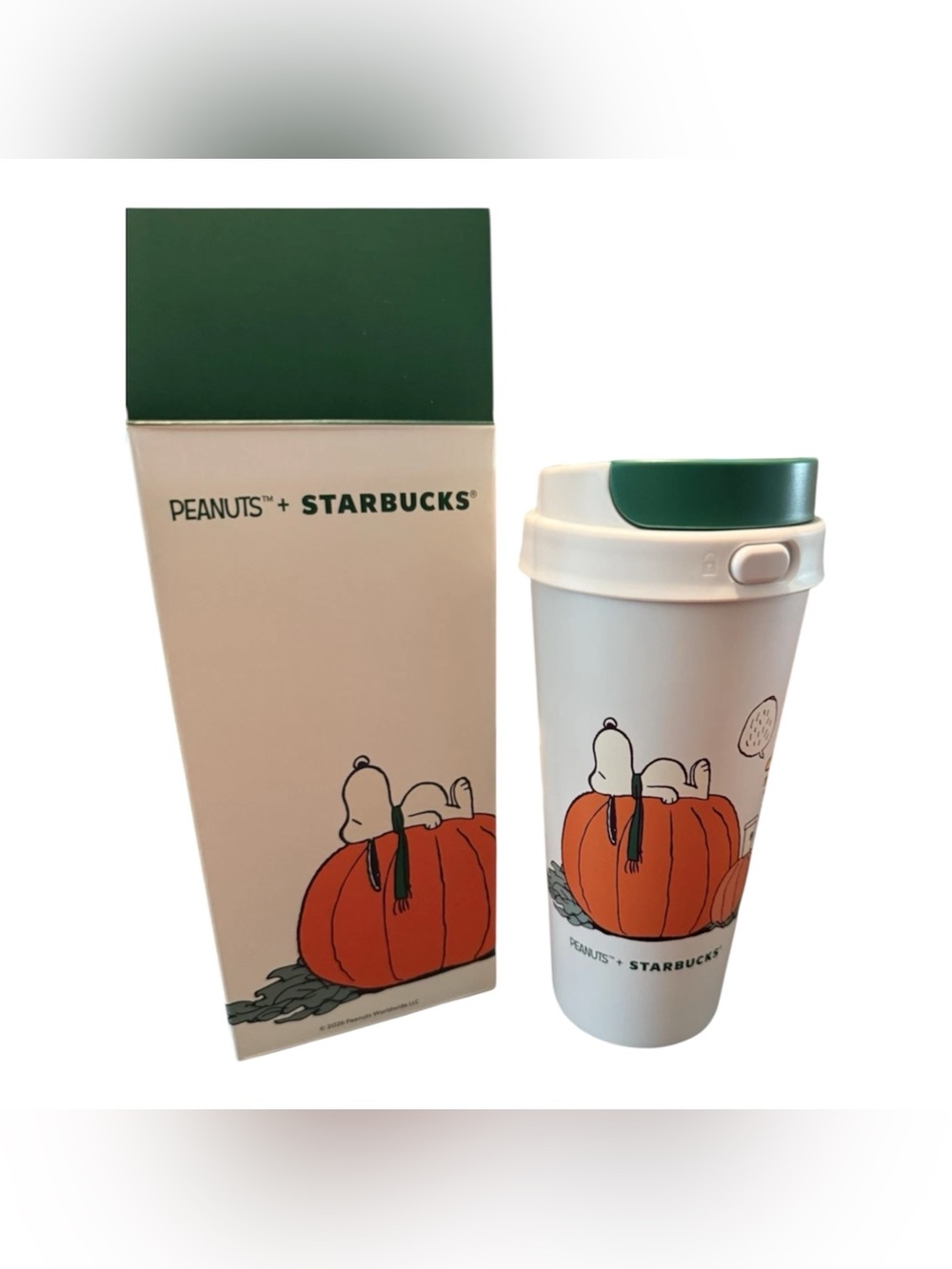 Starbucks x Peanuts Snoopy The Great Pumpkin Tumbler 2026 NEW